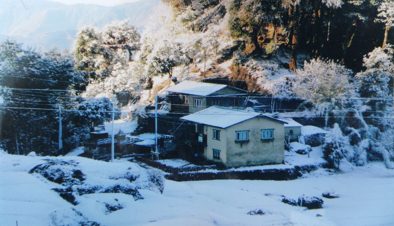 So sahen Kajis Haus und die Lodge oberhalb davon früher mal aus.
