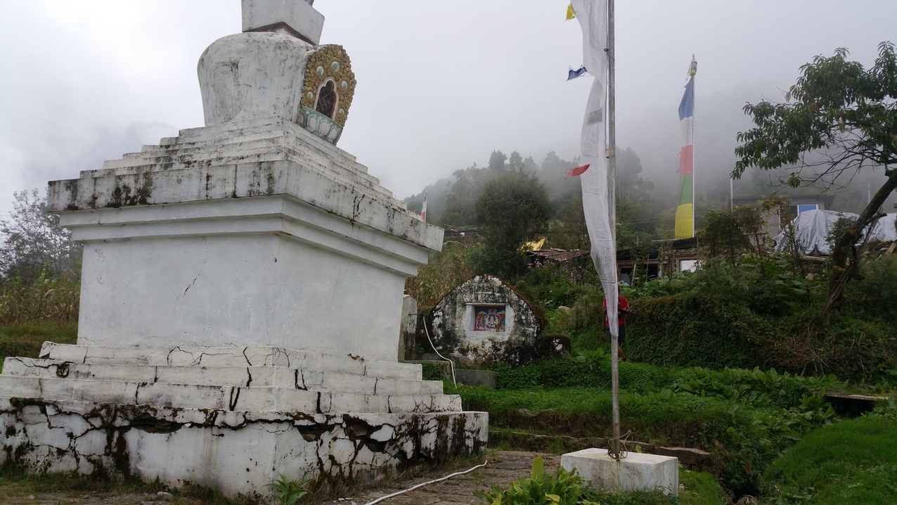 Eine buddhistische Stupa in Ganyul.

