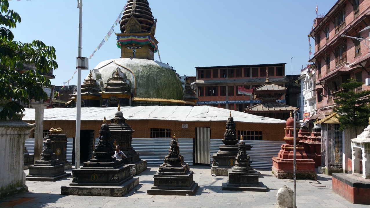 Die Kathesimbhu Stupa ist gut erhalten geblieben...
