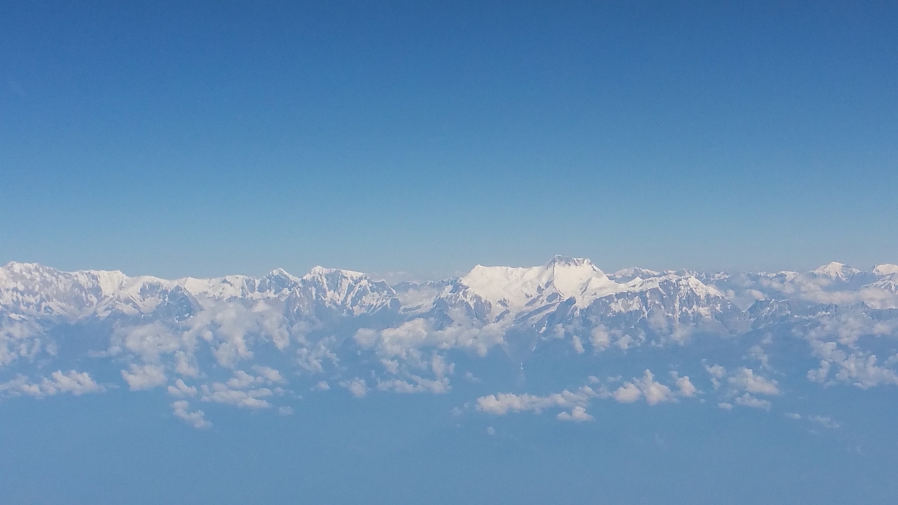 Die Annapurna mit viel Schnee.
