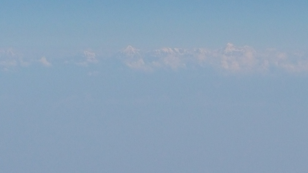 Der Himalaya nördlich von Neu-Delhi.
