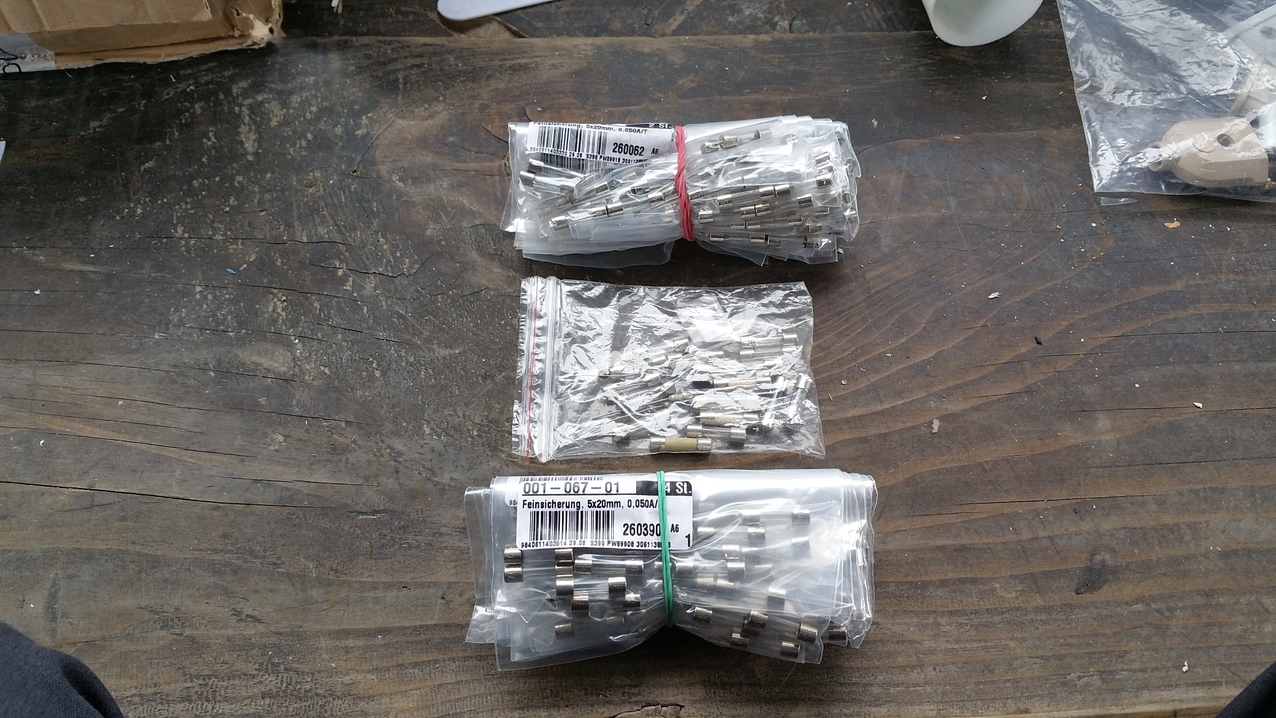 Die Feinsicherungen waren diesmal nicht benötigt.
