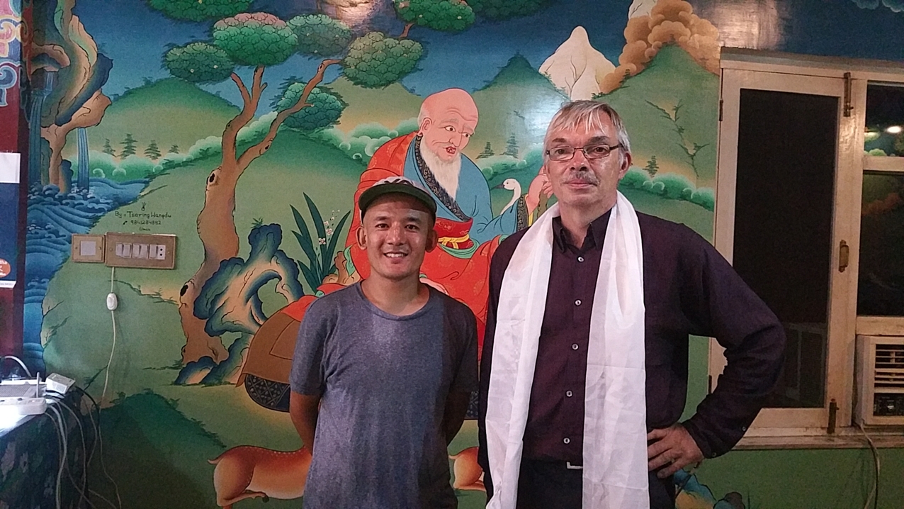 Tshering Lama, am Abend bevor er zum Pilger-Marsch nach Ladakh aufbrach.
